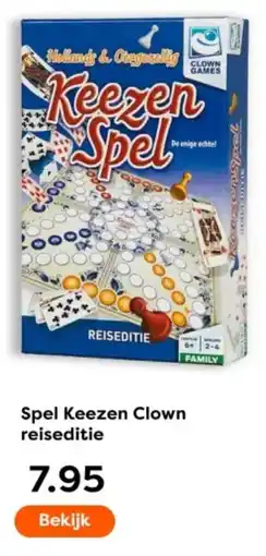 The Read Shop Spel Keezen Clown Reiseditie aanbieding