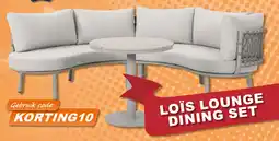 Tuinmeubelland Loïs lounge dining set aanbieding