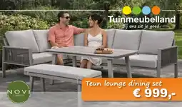 Tuinmeubelland Teun Lounge Dining Set aanbieding