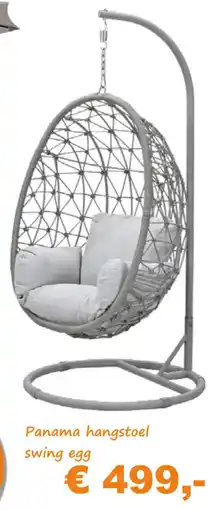Tuinmeubelland Panama Hangstoel Swing Egg aanbieding