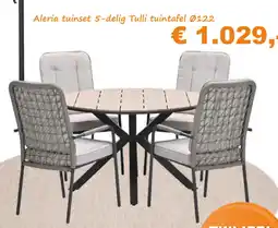 Tuinmeubelland Aleria Tuinset aanbieding
