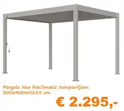 Tuinmeubelland Pergola Neo Bioclimatic Tuinpaviljoen aanbieding
