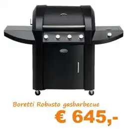 Tuinmeubelland Boretti Robusto Gasbarbecue aanbieding