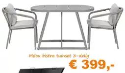 Tuinmeubelland Milou Bistro Tuinset aanbieding