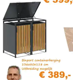 Tuinmeubelland Binport Containerberging aanbieding