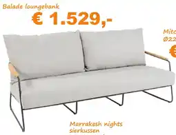 Tuinmeubelland Balade Loungebank aanbieding
