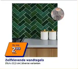 Action Zelfklevende Wandtegels aanbieding
