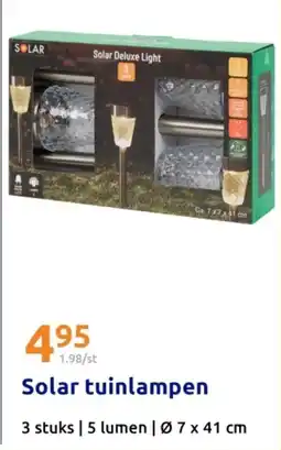 Action Solar tuinlampen aanbieding