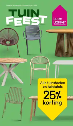 Leen Bakker Alle Tuinstoelen en Tuintafels aanbieding