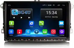 Bol.com Navigatie radio VW Volkswagen Golf Touran Polo Passat, Android 8.1, Apple Carplay, 9 inch aanbieding
