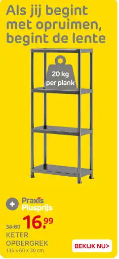 Praxis Keter Opbergrek aanbieding
