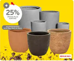 Praxis Op Plantenpotten Serie Egg, Roxy en Nora aanbieding
