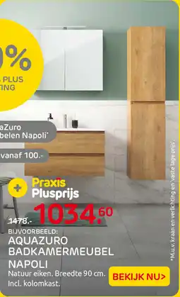 Praxis AquaZuro Badkamermeubelen Napoli aanbieding