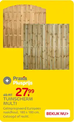 Praxis Tuinscherm Multi aanbieding