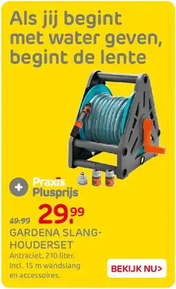 Praxis Gardena Slanghouderset aanbieding