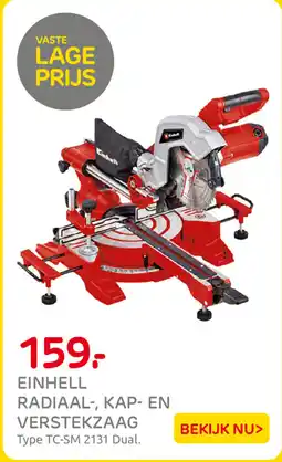 Praxis Einhell Radiaal, Kap en Verstekzaag aanbieding