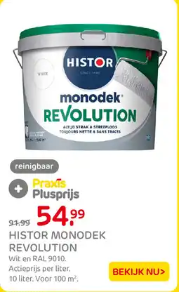 Praxis Histor Monodek Revolution aanbieding