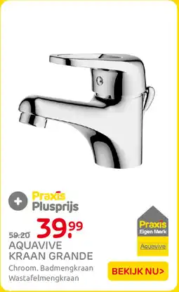 Praxis Aquavive Kraan Grande aanbieding