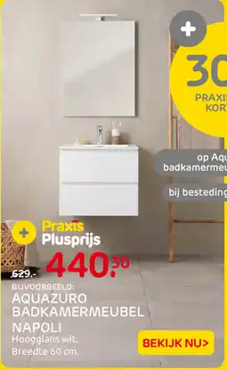 Praxis AquaZuro Badkamermeubel Napoli aanbieding