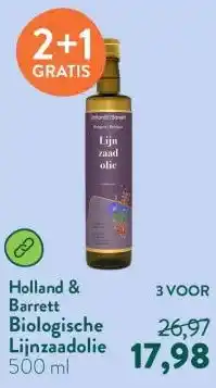 Holland & Barrett Biologische Lijnzaadolie aanbieding