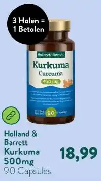 Holland & Barrett Kurkuma 500mg aanbieding