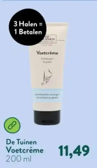 Holland & Barrett De Tuinen Voetcrème aanbieding