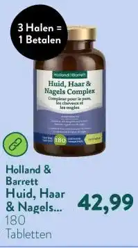 Holland & Barrett Huid, Haar & Nagels Complex - 180 tabletten aanbieding