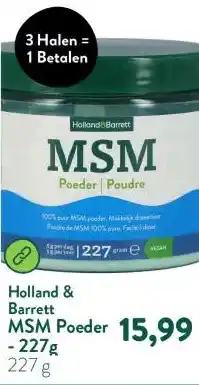 Holland & Barrett MSM Poeder - 227g aanbieding
