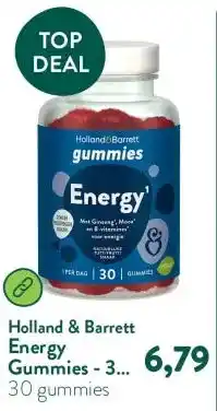 Holland & Barrett Energy Gummies - 30 gummies aanbieding