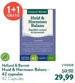 Holland & Barrett Huid & Hormoon Balans - 42 capsules aanbieding