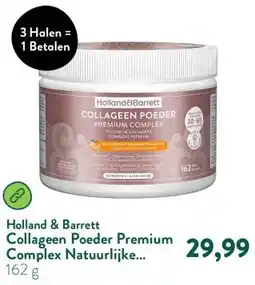 Holland & Barrett Collageen Poeder Premium Complex Natuurlijke Sinaasappelsmaak aanbieding