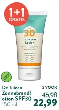 Holland & Barrett Zonnebrandlotion SPF30 aanbieding