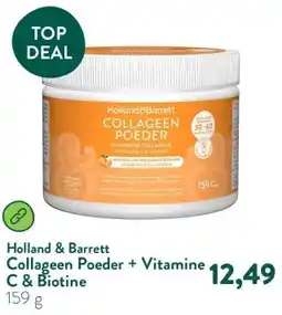 Holland & Barrett Collageen Poeder + Vitamine C & Biotine aanbieding
