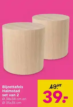 Xenos Bijzettafels Halmstad set van 2 aanbieding