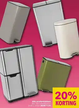 Xenos Alle prullenbakken aanbieding