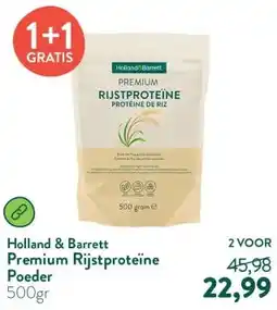 Holland & Barrett Premium Rijstproteïne Poeder aanbieding