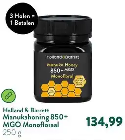 Holland & Barrett Manukahoning 850+ MGO Monofloraal aanbieding