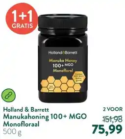 Holland & Barrett Manukahoning 100+ MGO Monofloraal aanbieding
