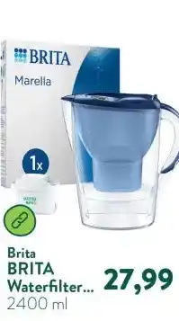Holland & Barrett BRITA Waterfilterkan Marella Blauw - 2,4L - Incl. Maxtra Pro waterfilter aanbieding