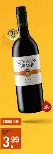 Gall & Gall Kroon van Oranje Rooi 75CL aanbieding