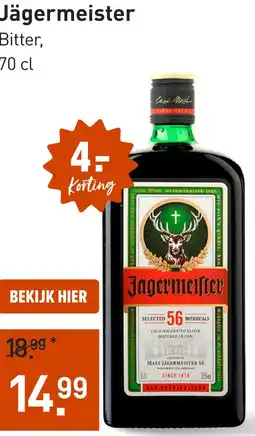 Gall & Gall Jägermeister 70CL aanbieding