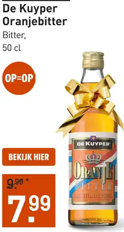 Gall & Gall De Kuyper Oranjebitter 50CL aanbieding