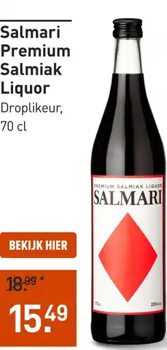 Gall & Gall Salmari Premium Salmiak Liquor 70CL aanbieding