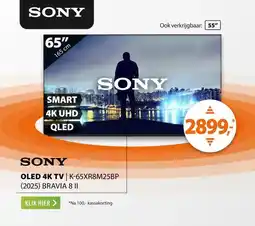 Expert Sony K-65XR8M25BP (2025) BRAVIA 8 II aanbieding