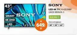 Expert Sony K-43S39BP (2025) BRAVIA 3 aanbieding