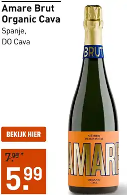 Gall & Gall Amare Brut Organic Cava 75CL aanbieding