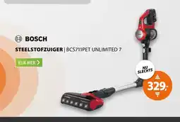 Expert Bosch BCS711PET Unlimited 7 Rood aanbieding