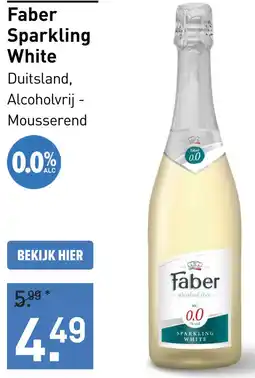 Gall & Gall Faber Sparkling White 20CL aanbieding