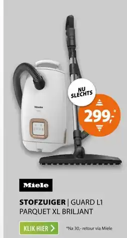 Expert Miele Guard L1 Parquet XL Briljantwit aanbieding