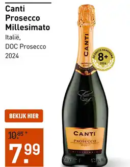 Gall & Gall Canti Prosecco Millesimato 75CL aanbieding